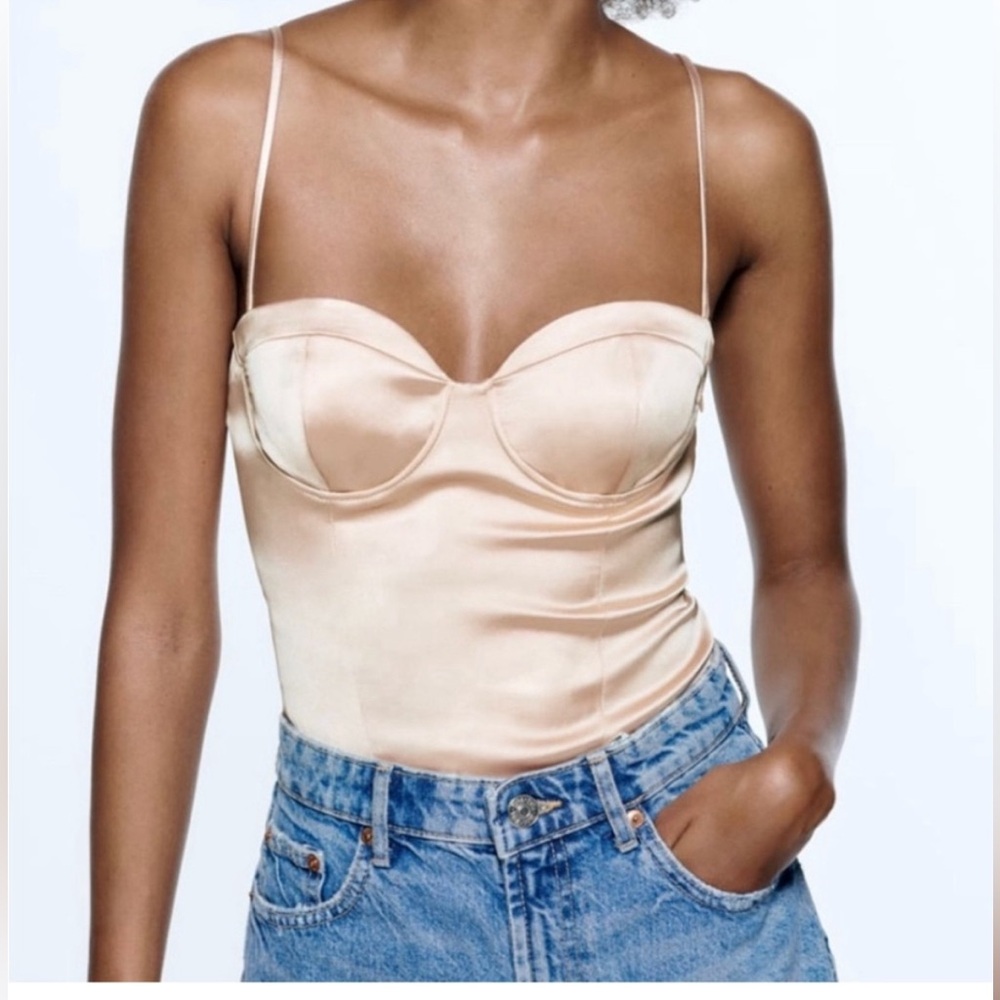 NWT Zara corset top